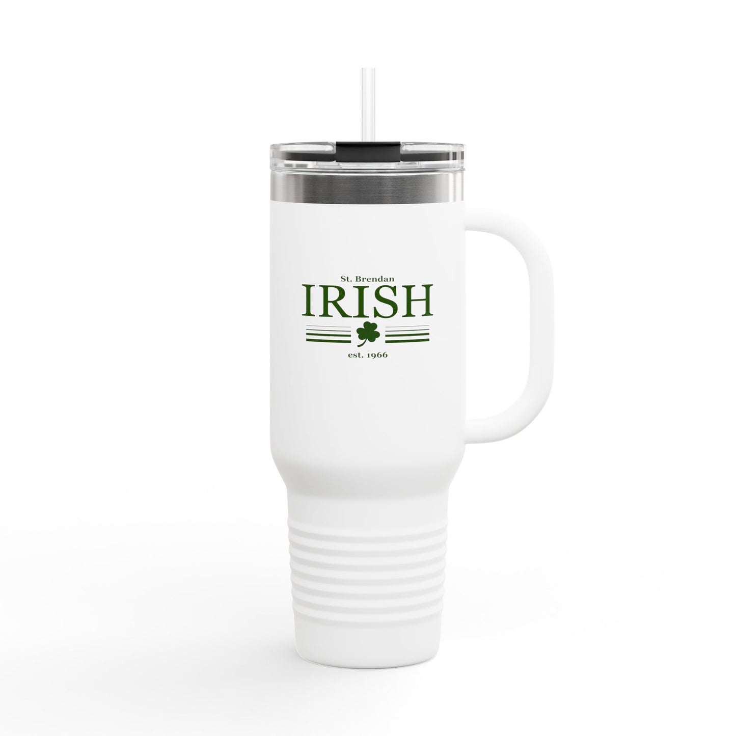 Irish Insulated Travel Mug - 40oz with Straw